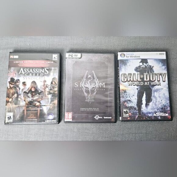 7 Mixed PC Games, Skyrim, Assassin's Creed, Call of Duty, Far cry, FEAR, +2 More - Picture 3 of 11